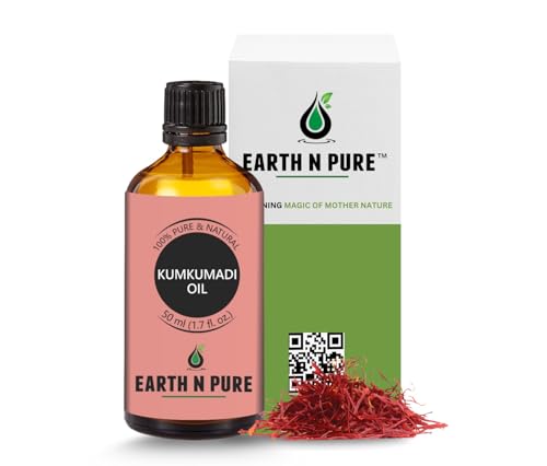 Image of Earth N Pure Kumkumadi Tailam Face Oil Enriched with Saffron and 24 Powerful Herbs, Natural & Therapeutic Grade 50 ml