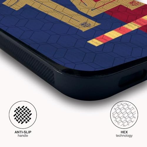 Funda iPhone 15 Pro FC Barcelona carcasa negra ligera antigolpes 4