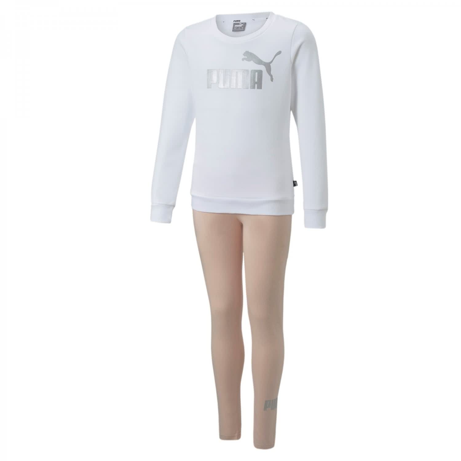PUMA legginsy Uniseks - niemowlęta Logo Crew Fl I Legginsy Zestaw G