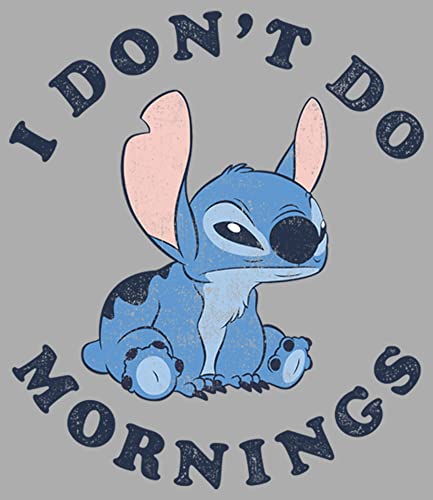 Disney Lilo Stitch Mornings Boy's Heather Crew Tee2