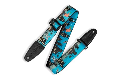 Sangle de guitare Levy's Leathers polyester 5 cm réglable Tri-Glide pour guitare acoustique