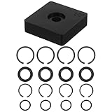 UKCOCO 1/2 3/8 Sicherungsring Halter für Pneumatische Schlagschrauber mit O ring 17 Stück für Schnelle Befestigung und Luftdichte Abdichtung