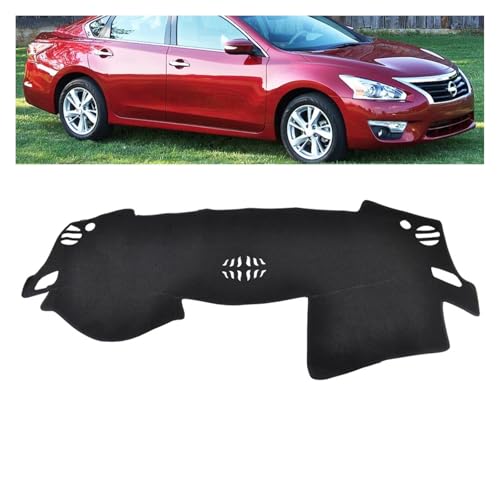 Couverture de tableau de bord premium en tissu isolant pour Nissan Altima 2013-2016