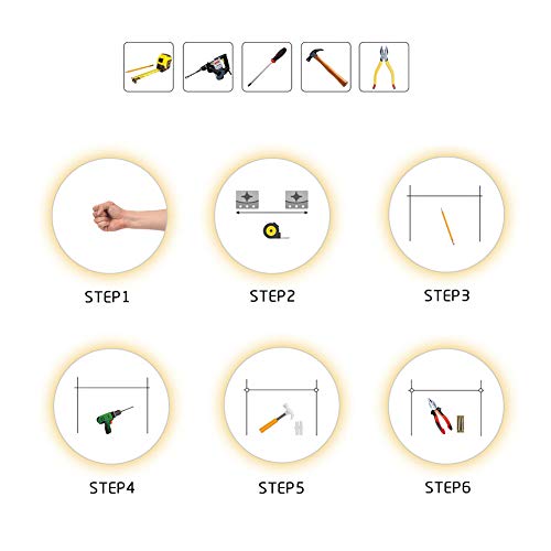 L&ED Round Backlit Led Illuminated Bathroom Mirror, Led Lighted Shaving Mirror, Hotel/Bedroom/Living Room