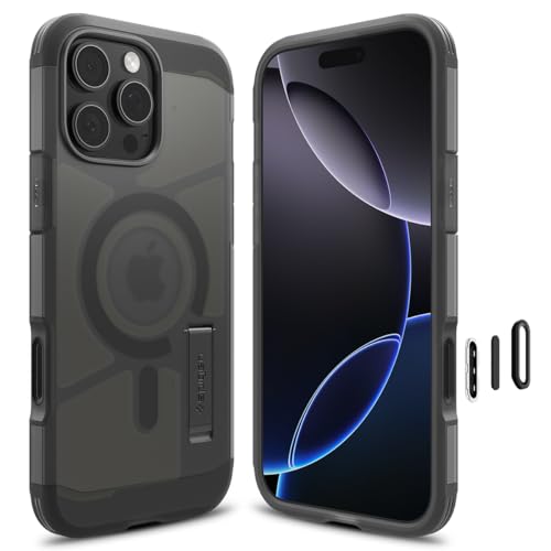 Image of Spigen Tough Armor MagFit for iPhone 16 Pro Max Case, Frost Black