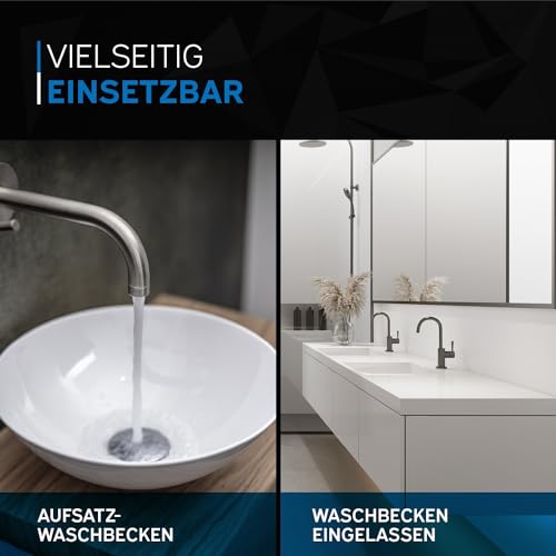 kör4u Kunststoffsiphon 1 1/4 Zoll x 32mm für Waschtisch, Röhrengeruchsverschluss für Waschbecken im Bad