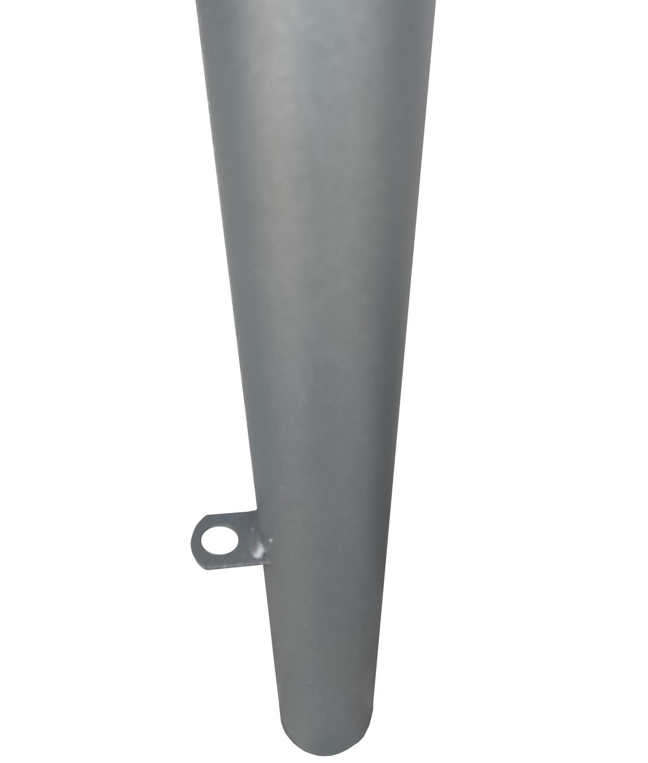 Paletto parapedonale antracite Safemax in ferro. Altezza cm 100 diametro mm. 60 - occhielli per catena - bande rifrangenti