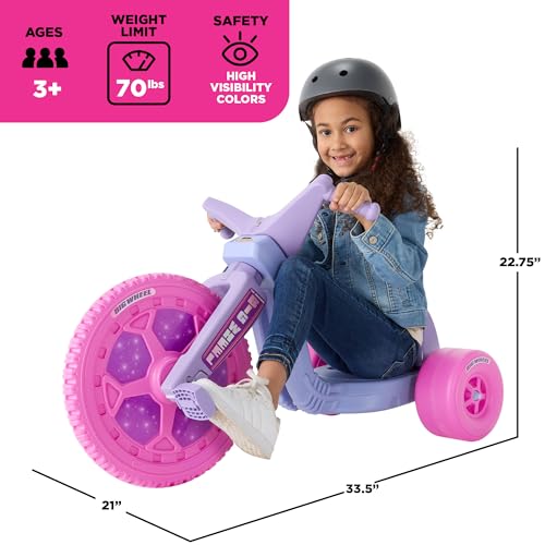 Image of Schylling Big Wheel Dreamer - BWDRM - Low-Riding Tricycle with Adjustable Seat for Growing Child up to 70 lbs. - Original Classic Bike - Ages 3 and Up