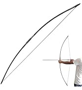 67 Inch Archery Traditional Longbow 25-120lbs Recurve Bow Hunting English Longbow for Right Hand ...