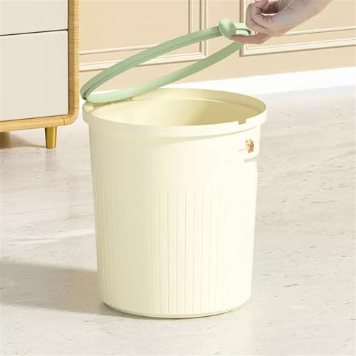 Papelera de baño de alto valor estético para oficina pequeña azul 6