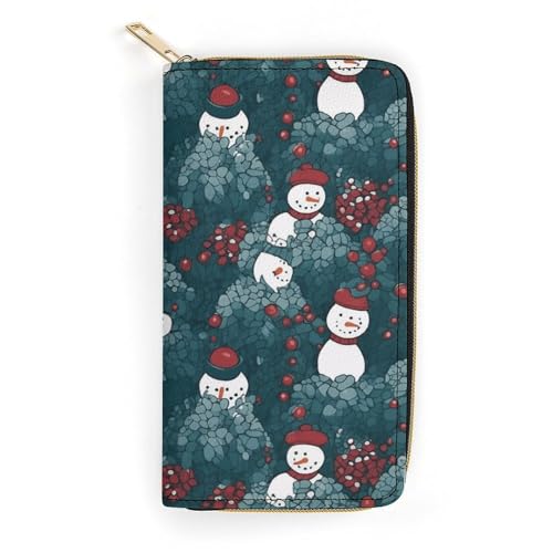 Portefeuille bonhomme de neige à offrir pour femme avec sa poche zippée chic