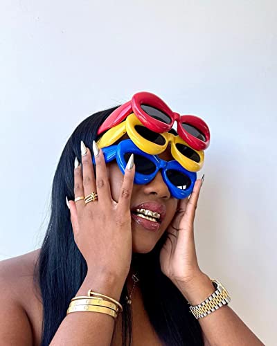 Trendy Lip Y2k Sunglasses for Women Men Fashion Cat Eye Punk Hip Hop Shades2