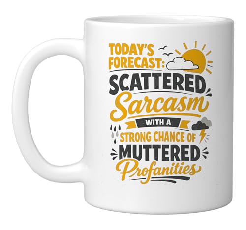 Taza cerámica Funny Mugs de 11 oz, blanca miniatura 1
