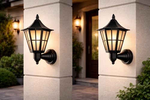 Image of Modern Glass Wall Light | Vintage Brass Finish Wall Sconce | Warm Decorative Wall Lamp for Bedroom, Living Room, Hallway & Bedside