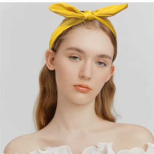 Lvyeer 6 Pieces Bow Headbands For Women Knotted Headbands Wired Rabbit Ears Cute Headbands Fashion Side Bow Headband Bow Hair Accessories For Women And Girls (Style4 (6 Pack)) #TOP5