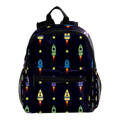 Sac à dos pour garçons filles motif vaisseau spatial 30,5 cm mignon enfants