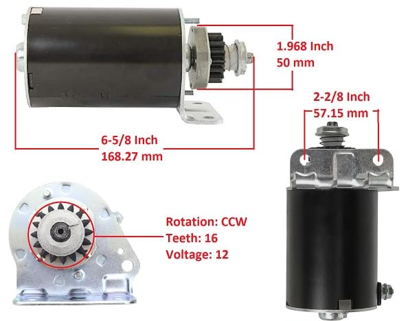 Starter Motor para John Deere EZtrak Z625 Z645 Z655 Z665 Z445 24HP 25HP Starter miniatura 2