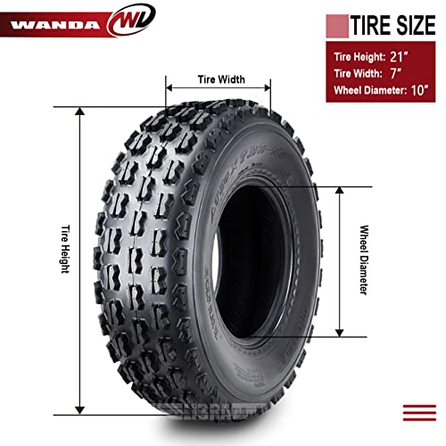 2 New Wanda Sport Atv Tires At 21X7-10 P356 4Pr - Gncc Tires - 10075 #TOP4