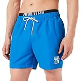 MEDIUM DOBLE WB Calvin Klein Doble WB Mediano Bañador para Hombre, Pioneer Blue, S