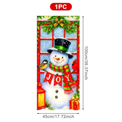 HOMETITUTE film decorativo de ventana muñeco de nieve miniatura 3
