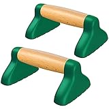 SELEWARE Push Up Bars with Real Wood Handle, Strength Training Pushup Stands, Perfect for Home GYM,...