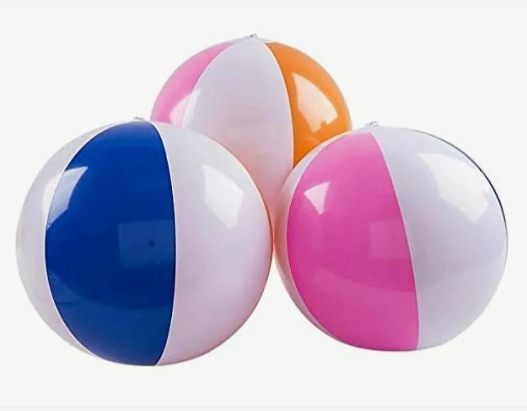 6 Large Beach Balls Pool Party Beach Fun Summer Theme Decorations Party Favors Fun in The Sun