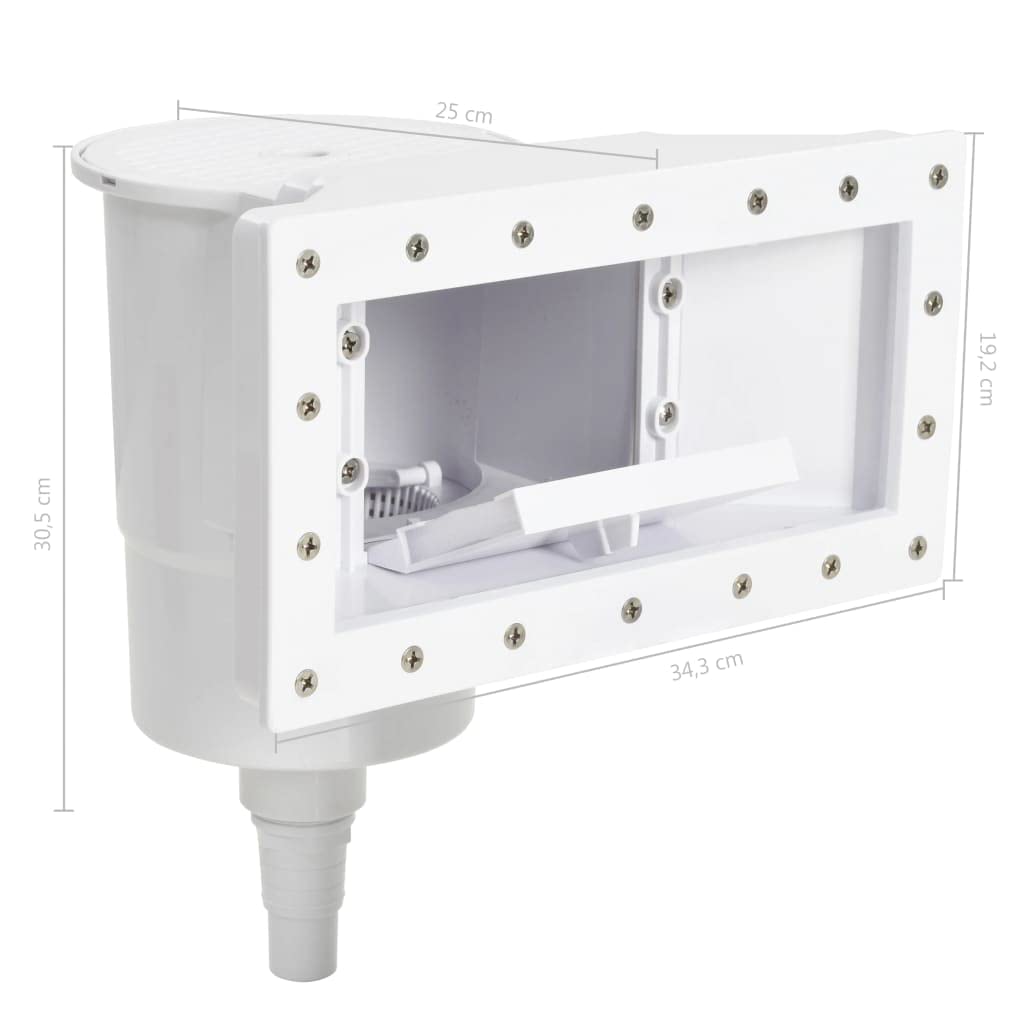 vidaXL Skimmer de Piscina de Boca Ancha de 11 Piezas 34,3x25x30,5 cm