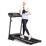 GYMAX Folding Treadmill, Electric Motorized Fitness Exercise Running Machine for Home Gym Office...