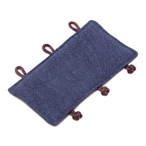 ZORZA 1Pcs Cotton Linen Teapot Handle Sleeve Decorative and Reversible Tea Kettle Handle Cover Dual-Purpose Hot Pad Elegant Tea Accessory for Safety