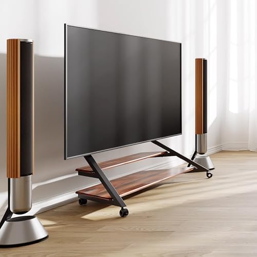 Soporte móvil para TV con ruedas ajustable para 75-100 pulgadas miniatura 2