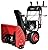 PowerSmart Snow Blower Gas Powered 24 Inch 2-Stage 212cc Engine with Electric Start, LED Headlight, Self Propelled Snowblower