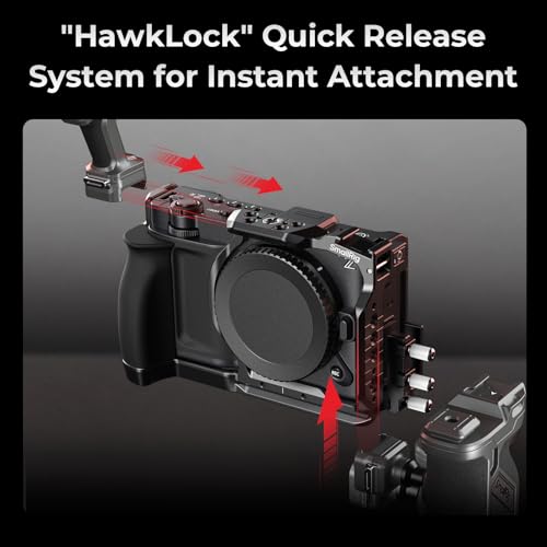 Image of SMALLRIG HawkLock Quick Release Extension Cage for Nikon ZR with a Handle, Built-in Quick-Release Plate for Arca, Suitable for DJI RS 2 /RSC 2 /RS 3 Pro /RS 4 Pro Stabilizers and Tripods, 5904