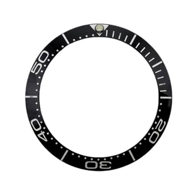 1 szt. 38 mm zakrzywiony pierścień z ceramiki świecącej w ciemności do GMT SUB SKX007 SKX009, koperta zegarka NH35 NH36, mechanizm męski, części zamienne