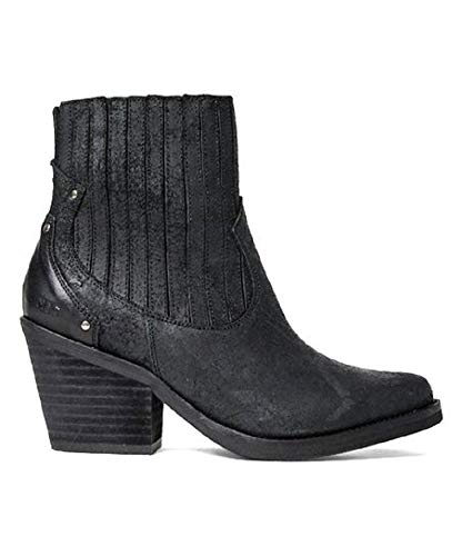 Black Leather Jenci Boot - Women