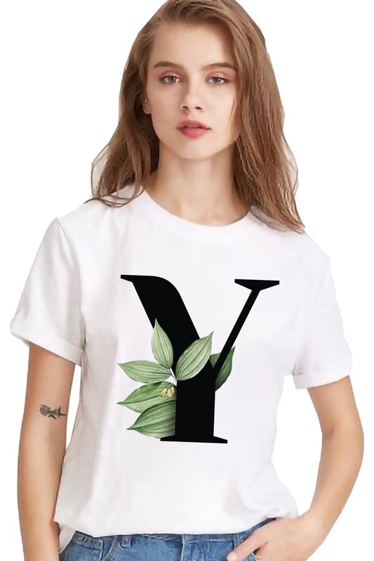 VLAMRegular Fit Graphic Print A B C D E F G H I J K L M N O P Q R S T U V W X Y Z A to Z AlphabetTshirt for Men and Women