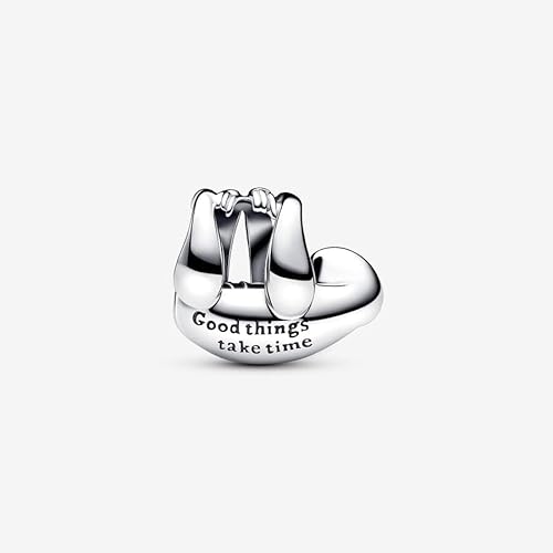 PANDORA Moments Hängendes Faultier Charm aus Sterling Silber, Kompatibel Moments Armbändern, 793331C01