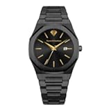 PR5428 Men’s Luxury Watch – Japanese Quartz Movement&comma; Stainless Steel&comma; 41mm&comma; 5ATM Water Resistant&comma; Scratch-Resistant Sapphire Crystal Glass – Classic Dress Watch for Men
