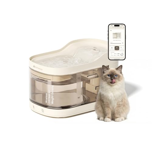 PetSnowy OilClear A.I Series Wireless Weight-Sensing Pet Fountain