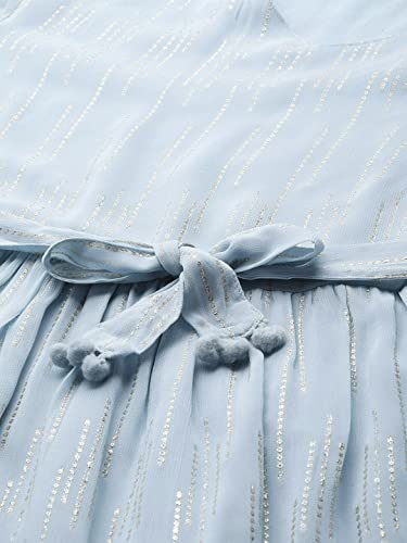 Image of ishin Women's Knee-Length Embellished A-Line Dress