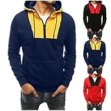 ✿【Features】The sweatshirt hoodie herren has mode und modisches Design machen Sie attraktiver.Der bequeme, gerade Schnitt des Langarmshirts sorgt für einen lässigen Look, top Länge bis über die Hüfte und hinten etwas länger geschnitten.
