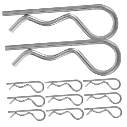 Cabilock 20 Piezas Unidades Pasadores Elásticos de Acero Inoxidable Resistentes la Corrosión Clips de Retención Tipo Muelle para Uso Fácil y Duradero Hardware Accesorios de Fijación