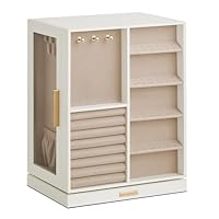 SONGMICS Jewellery Box 360° Rotating, Jewellery Organiser