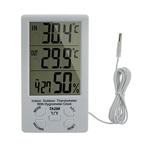 Higrómetro digital para interiores y exteriores Medidor de temperatura Cover