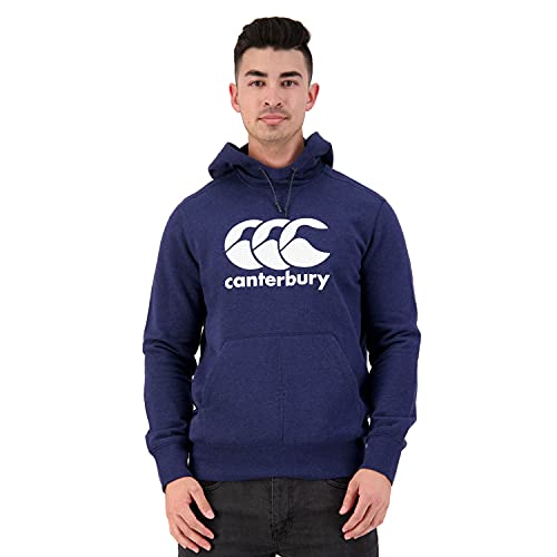 canterbury Men s LOGO OTH HOODY Hooded Sweatshirt, NAVY MARL, Small UK