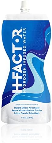 H Factor Hydrogen Water - Pure Hydrogen Infused Drinking Water for Natural Pre Or Post Workout Recovery, Molecular Hydrogen Supports Athletic Performance, Delivers Antioxidants, 11 Ounce, pack of 12
