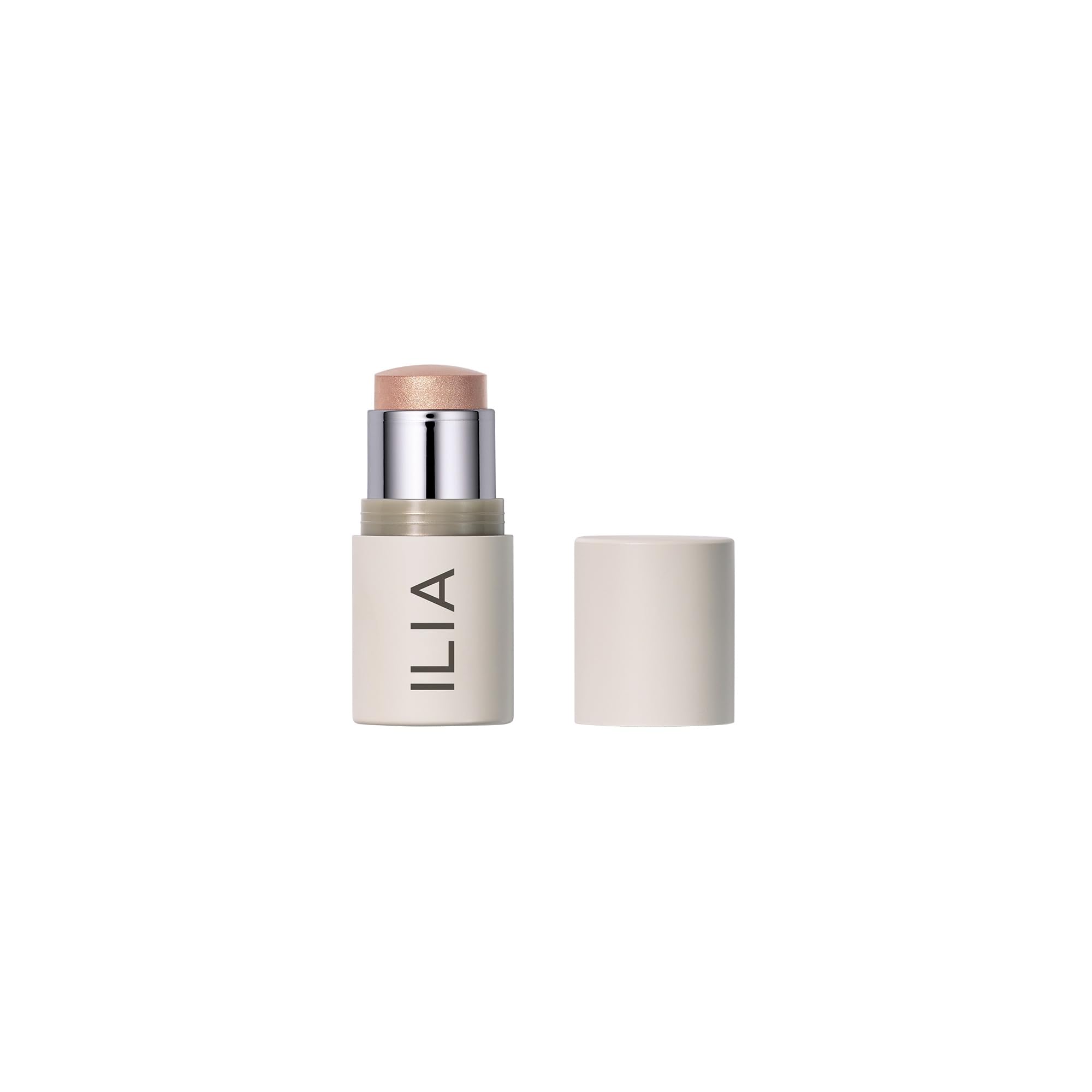 ILIA - Multi-Stick Cheek + Lip Color | Buildable + Blendable | Multi-Use Cream Highlighter | Nourishing Skincare Ingredients | Clean, Cruelty-Free (Stella By Starlight | Rose gold pearl)