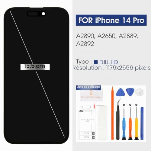 Écran pour iPhone 14 Pro Display LCD Incell Assemblage Tactile Complet