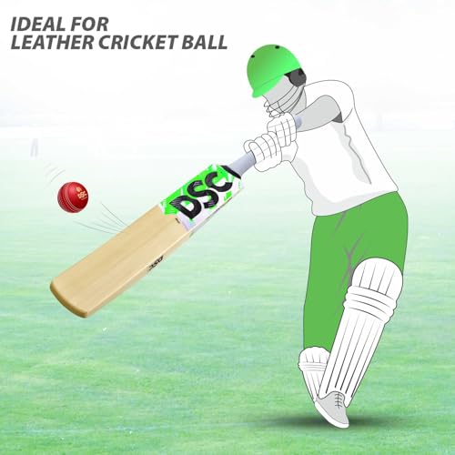 DSC Men's Cricket Bat, Green, 4