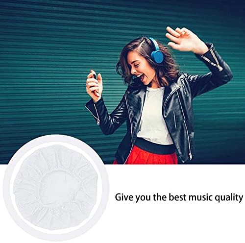 Miniatura 7 de 100 fundas para auriculares desechables para auriculares, sanitarias, no tejidas, elásticas, para la mayoría de los auriculares en la oreja (L (4.33