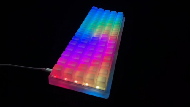 Amazon.com: YMDK Idobao x 75 Keys Ortholinear Layout VIA Acrylic